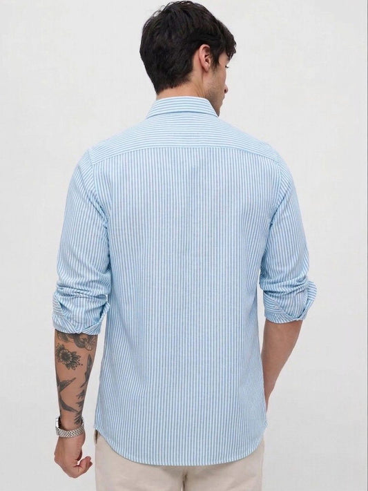 Sterling Striped Semi-Formal Men's Shirt - Multiple Colors Available