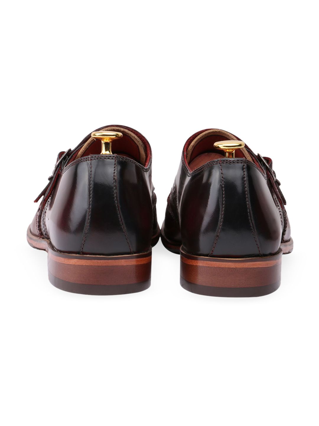 Regal Premium Leather Monk Formal Shoes - Brown