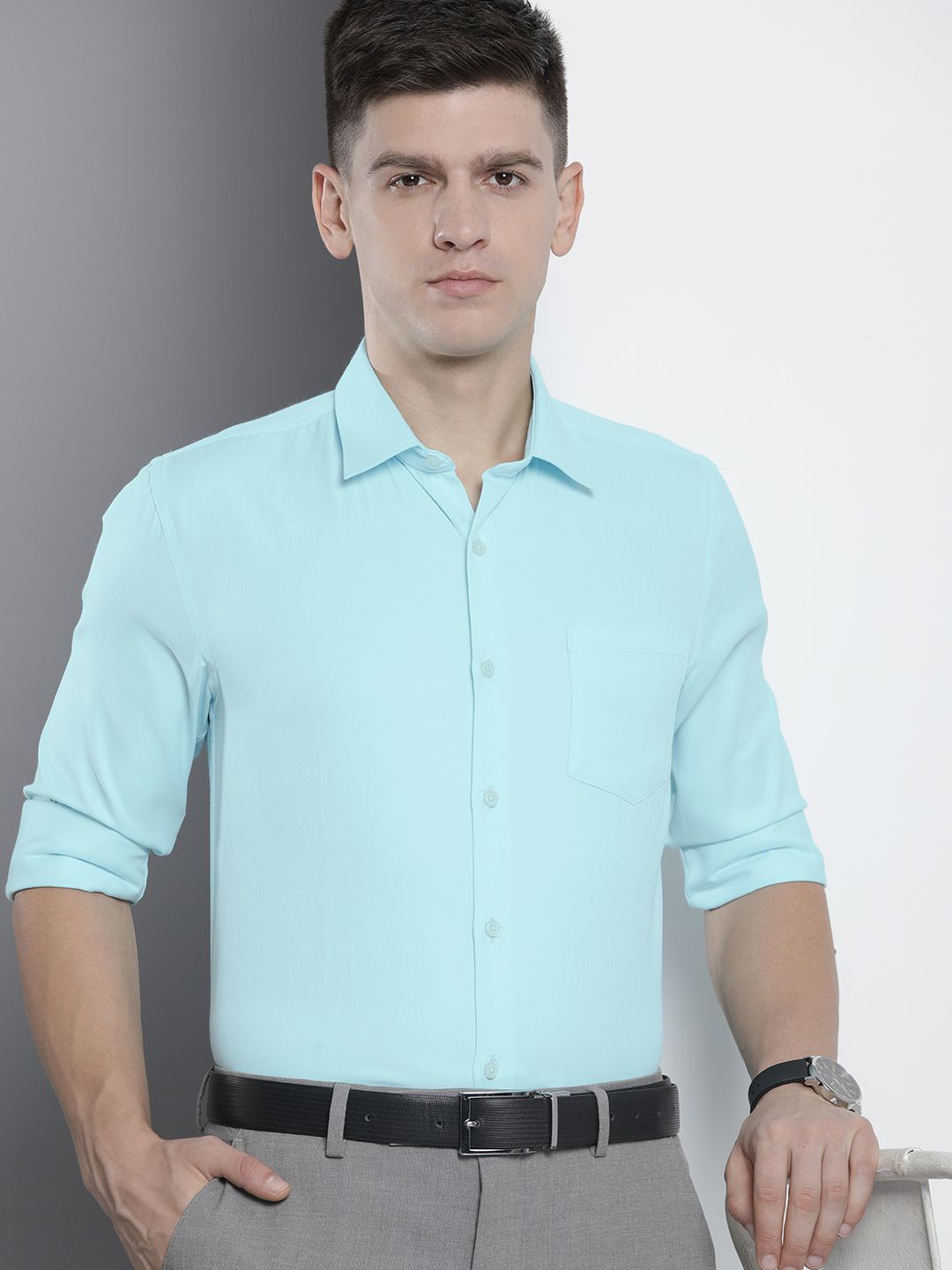 Legacy Slim Fit Solid Twill Weave Formal Shirt - Multiple Colors