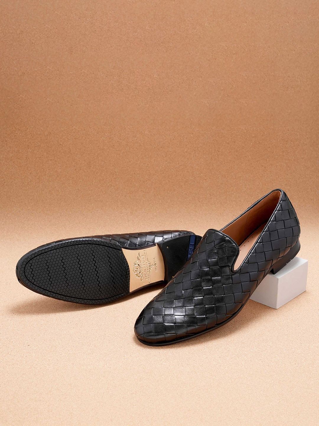 Ascot Textured Leather Slip-On Shoes - Multiple Colors Available