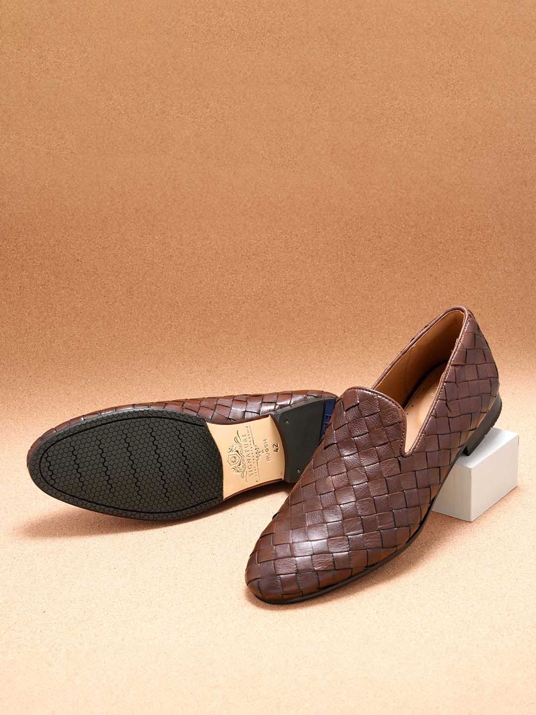Ascot Textured Leather Slip-On Shoes - Multiple Colors Available