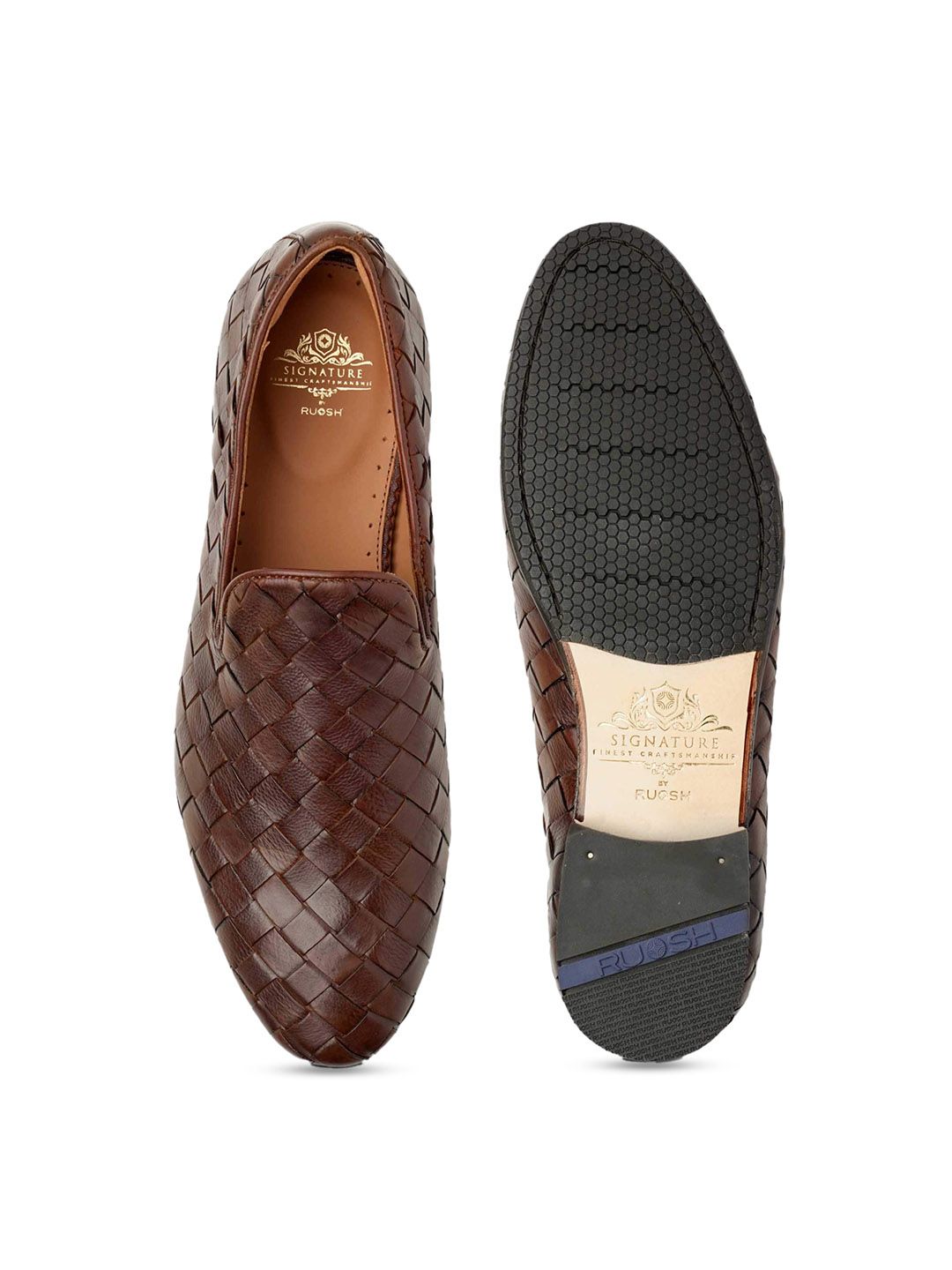 Ascot Textured Leather Slip-On Shoes - Multiple Colors Available