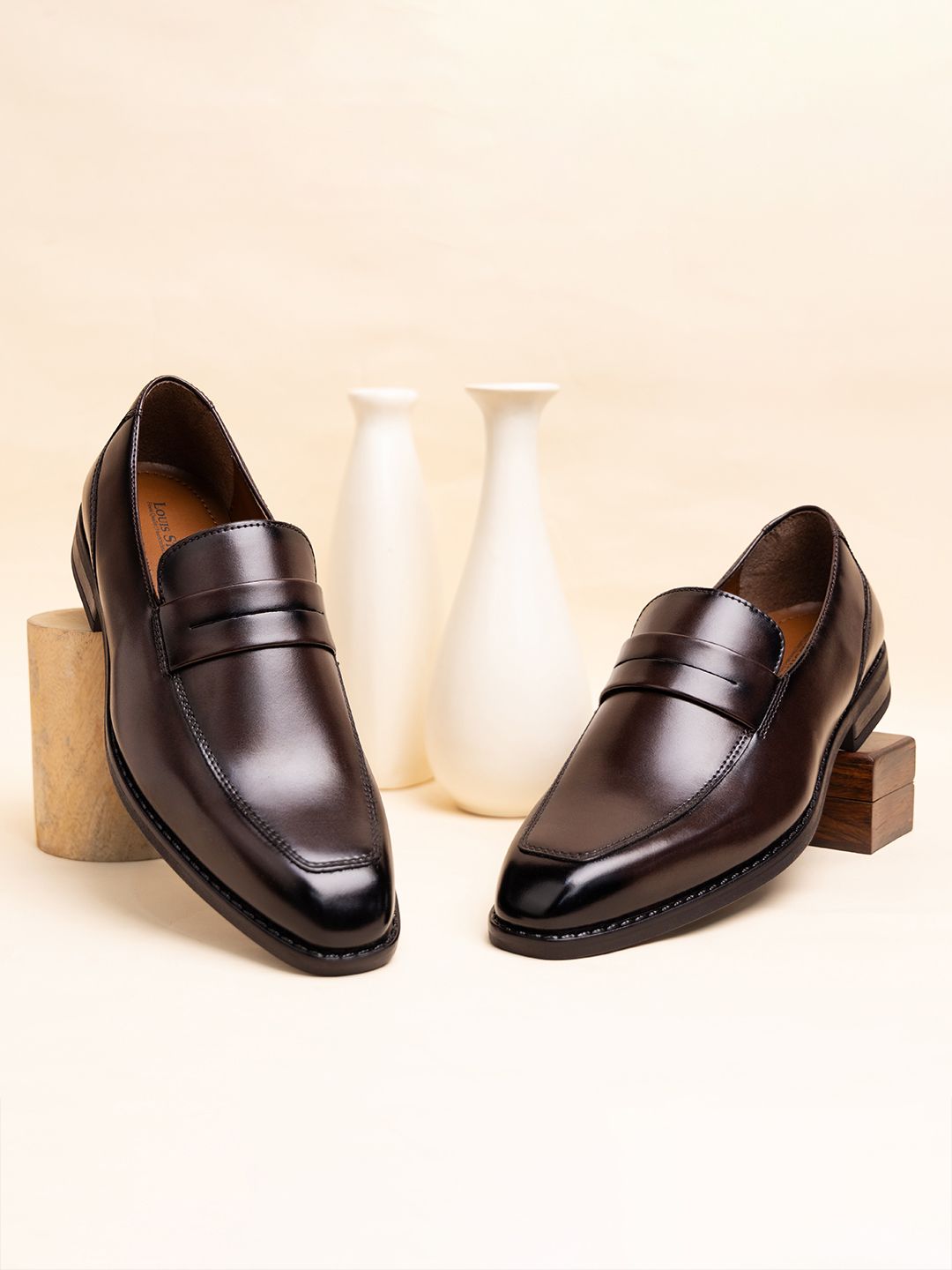 Monarch Leather Handcrafted Dual Tone Slip-On Shoes - Multiple Colors Available