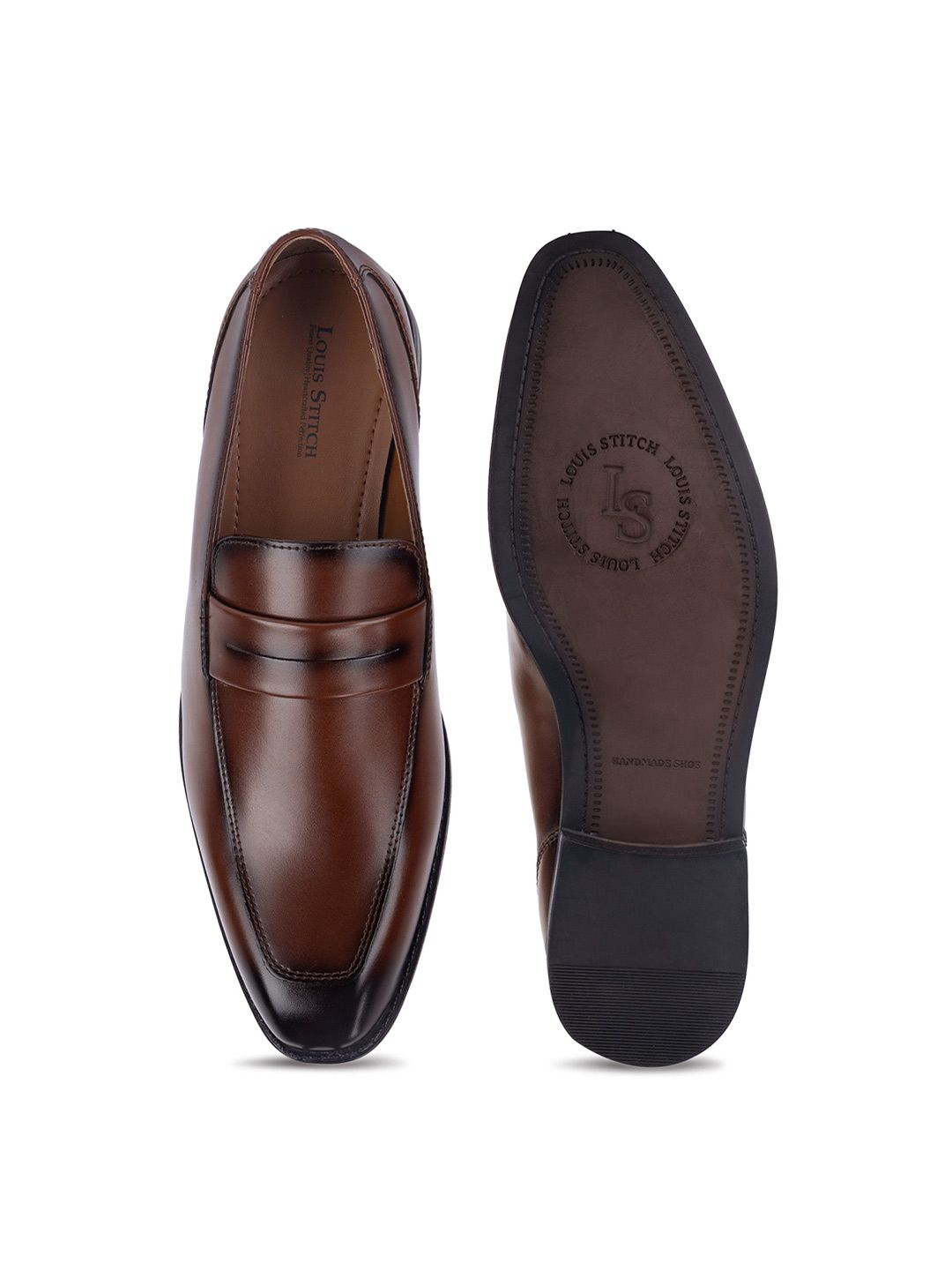 Monarch Leather Handcrafted Dual Tone Slip-On Shoes - Multiple Colors Available