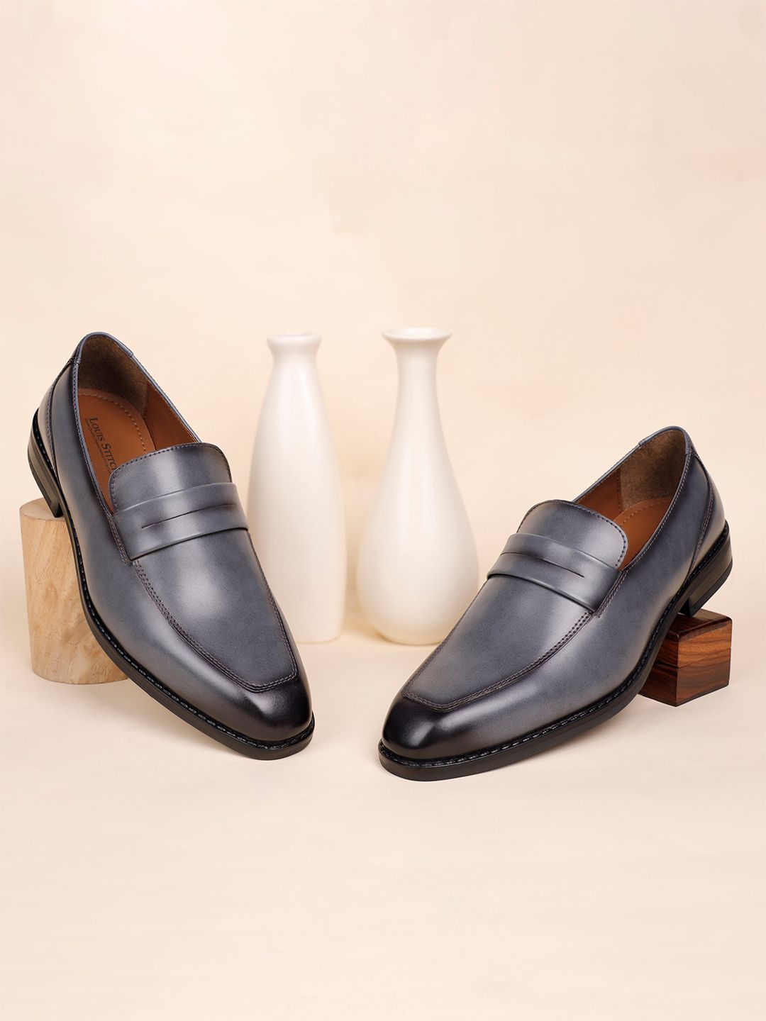 Monarch Leather Handcrafted Dual Tone Slip-On Shoes - Multiple Colors Available