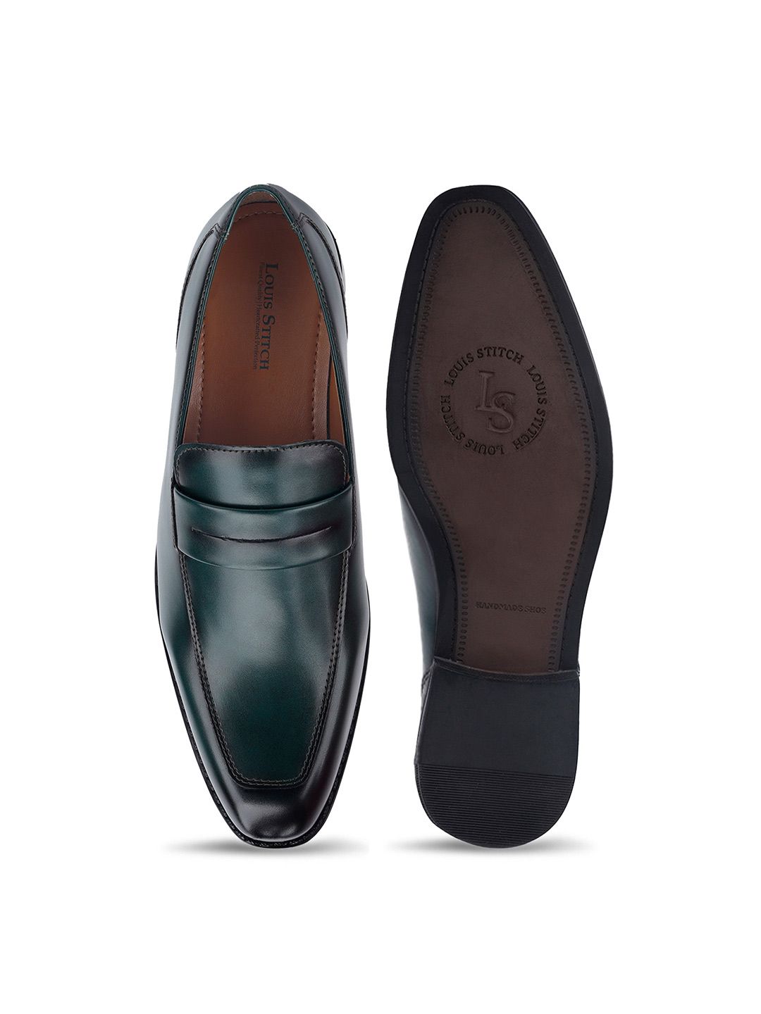 Monarch Leather Handcrafted Dual Tone Slip-On Shoes - Multiple Colors Available