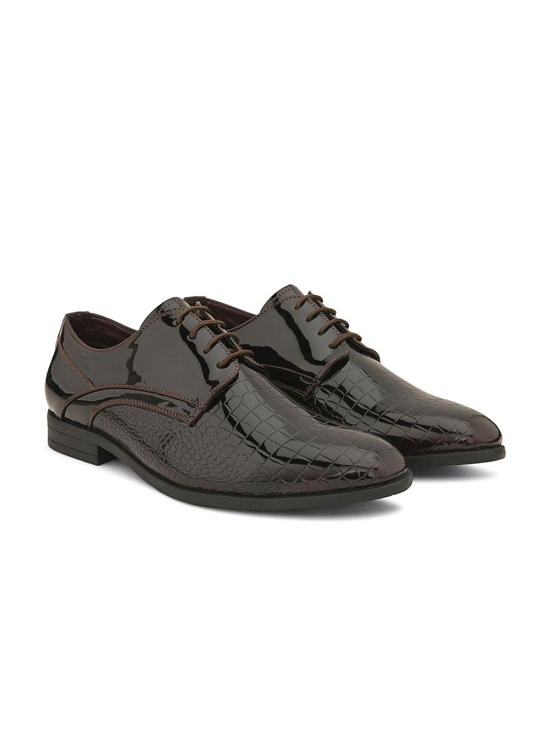 Barrister Patent Leather Derby Formal Shoes - Multiple Colors Available