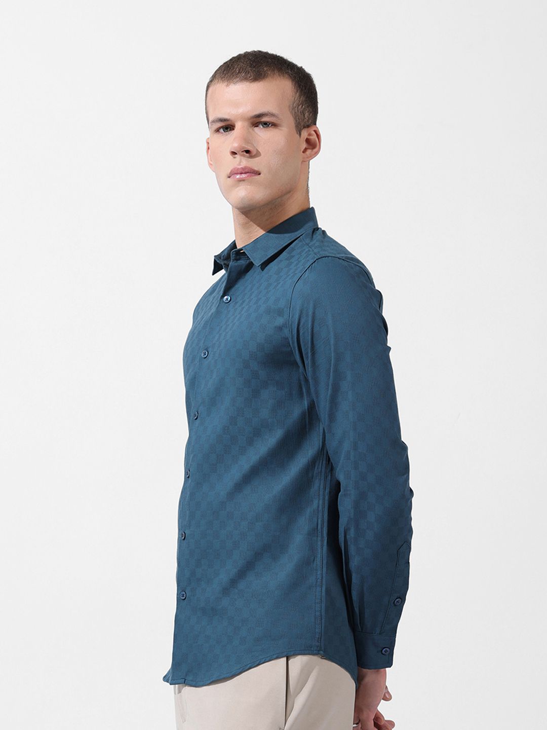 Verona Slim Fit Textured Casual/Formal Shirt - Multiple Colors
