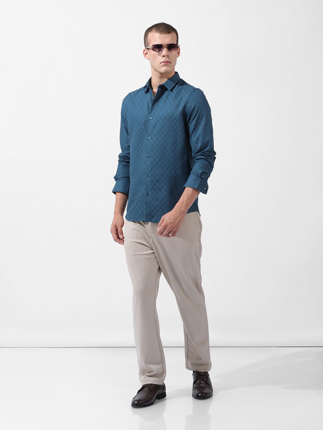 Verona Slim Fit Textured Casual/Formal Shirt - Multiple Colors