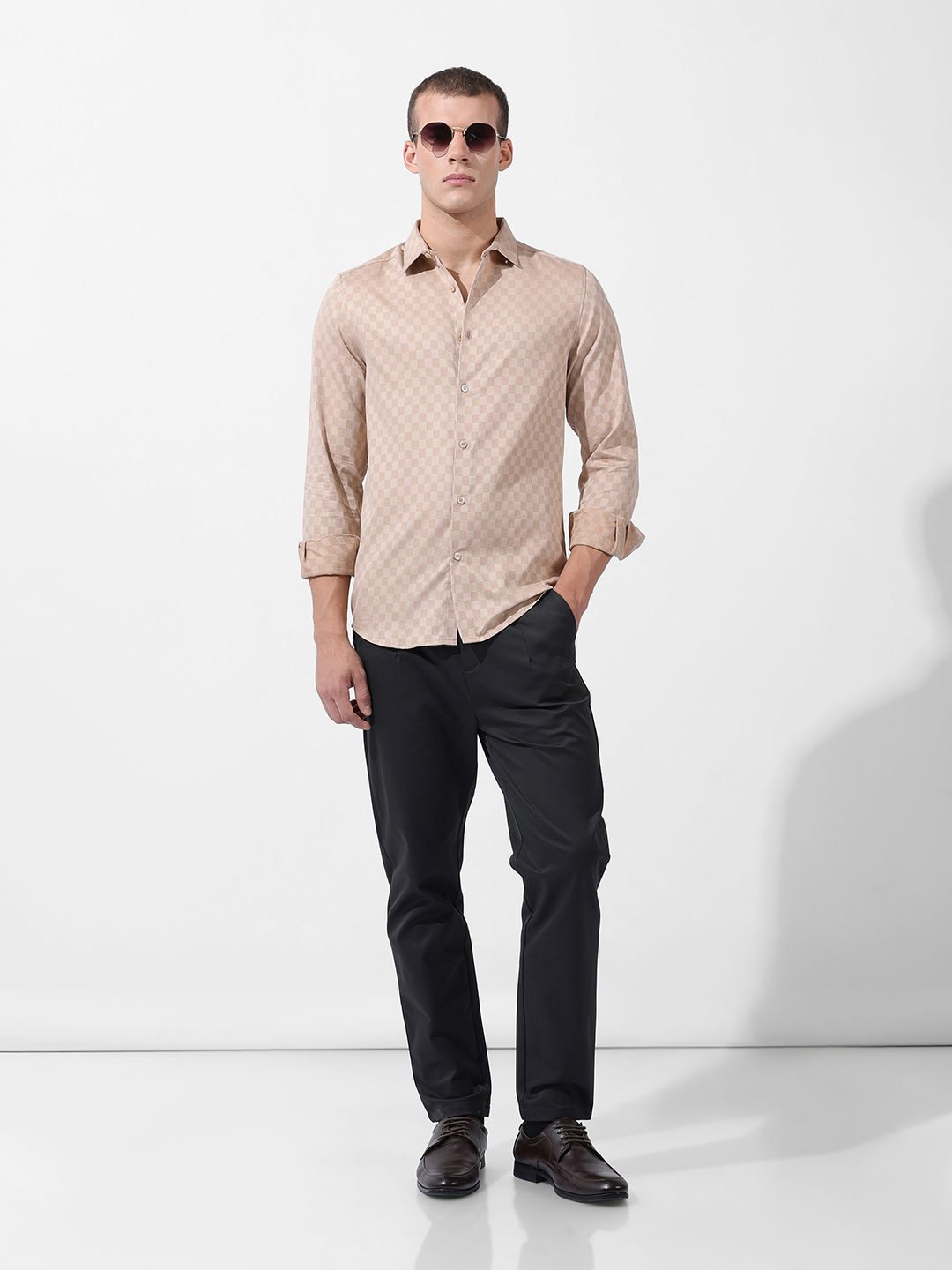 Verona Slim Fit Textured Casual/Formal Shirt - Multiple Colors