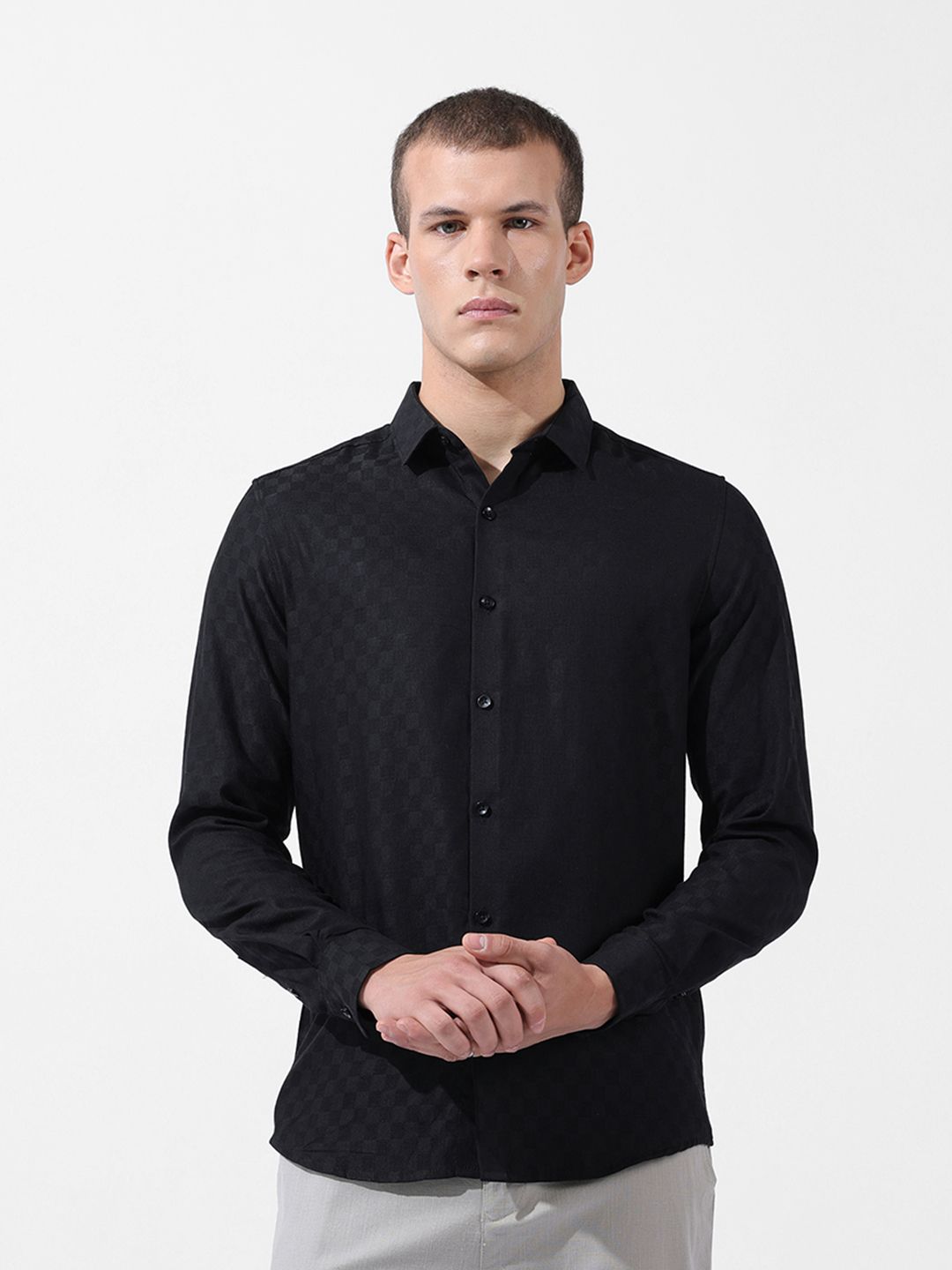 Verona Slim Fit Textured Casual/Formal Shirt - Multiple Colors
