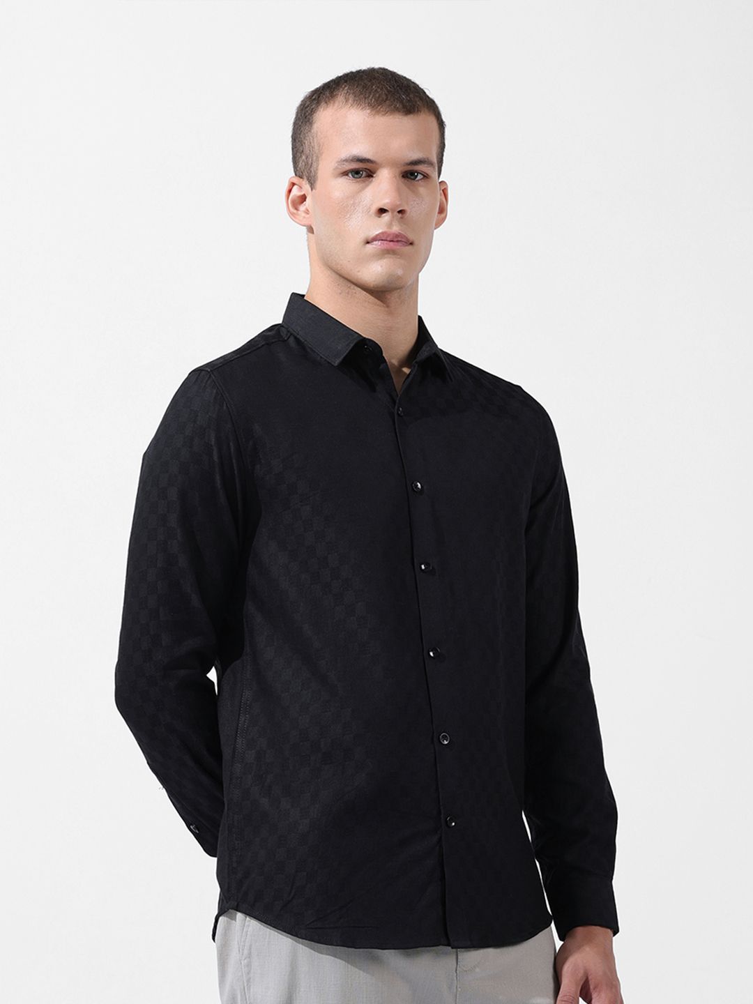 Verona Slim Fit Textured Casual/Formal Shirt - Multiple Colors