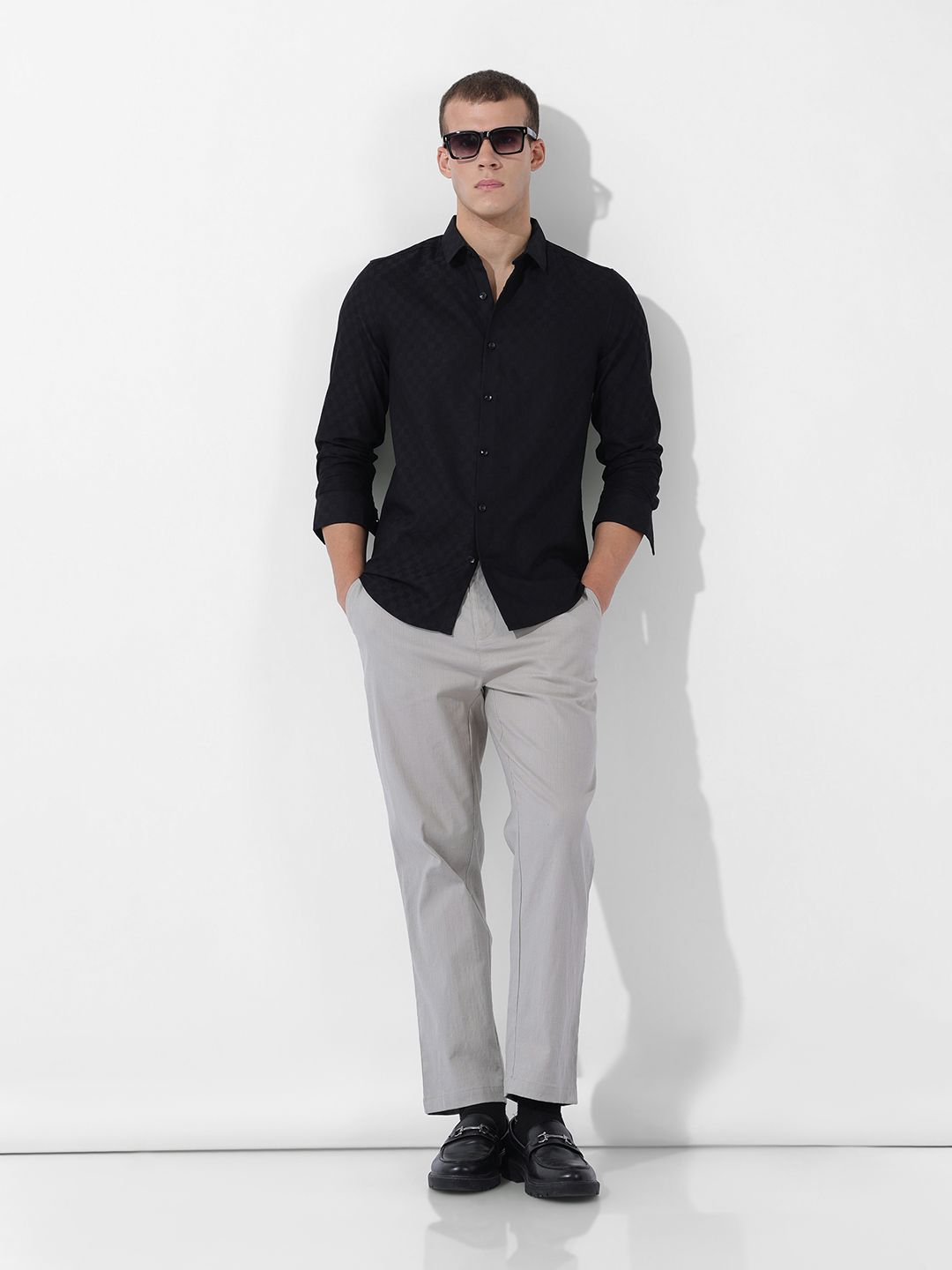 Verona Slim Fit Textured Casual/Formal Shirt - Multiple Colors