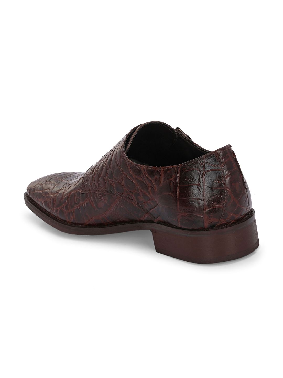 Sovereign Premium Leather Monk Formal Shoes - Brown