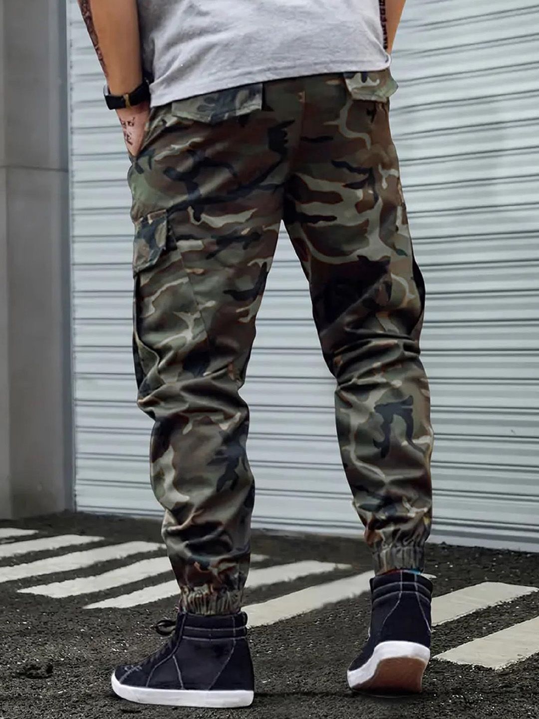 Congo Camouflage Regular Fit Cargo Jogger Pants - Multiple Colors Available