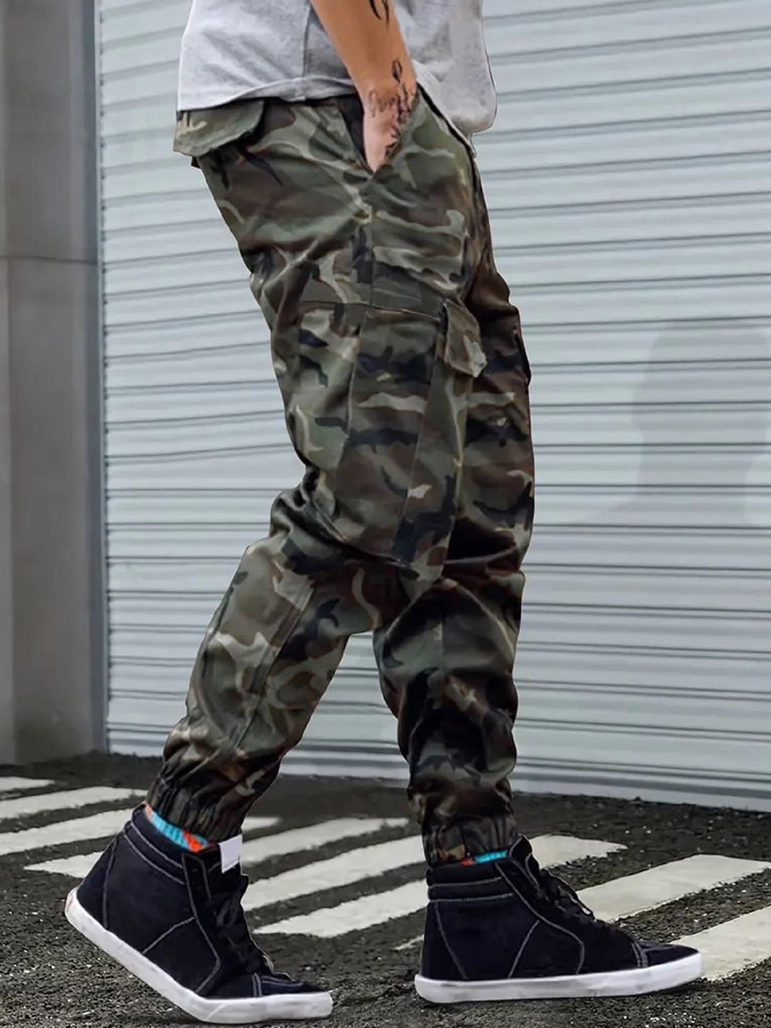 Congo Camouflage Regular Fit Cargo Jogger Pants - Multiple Colors Available