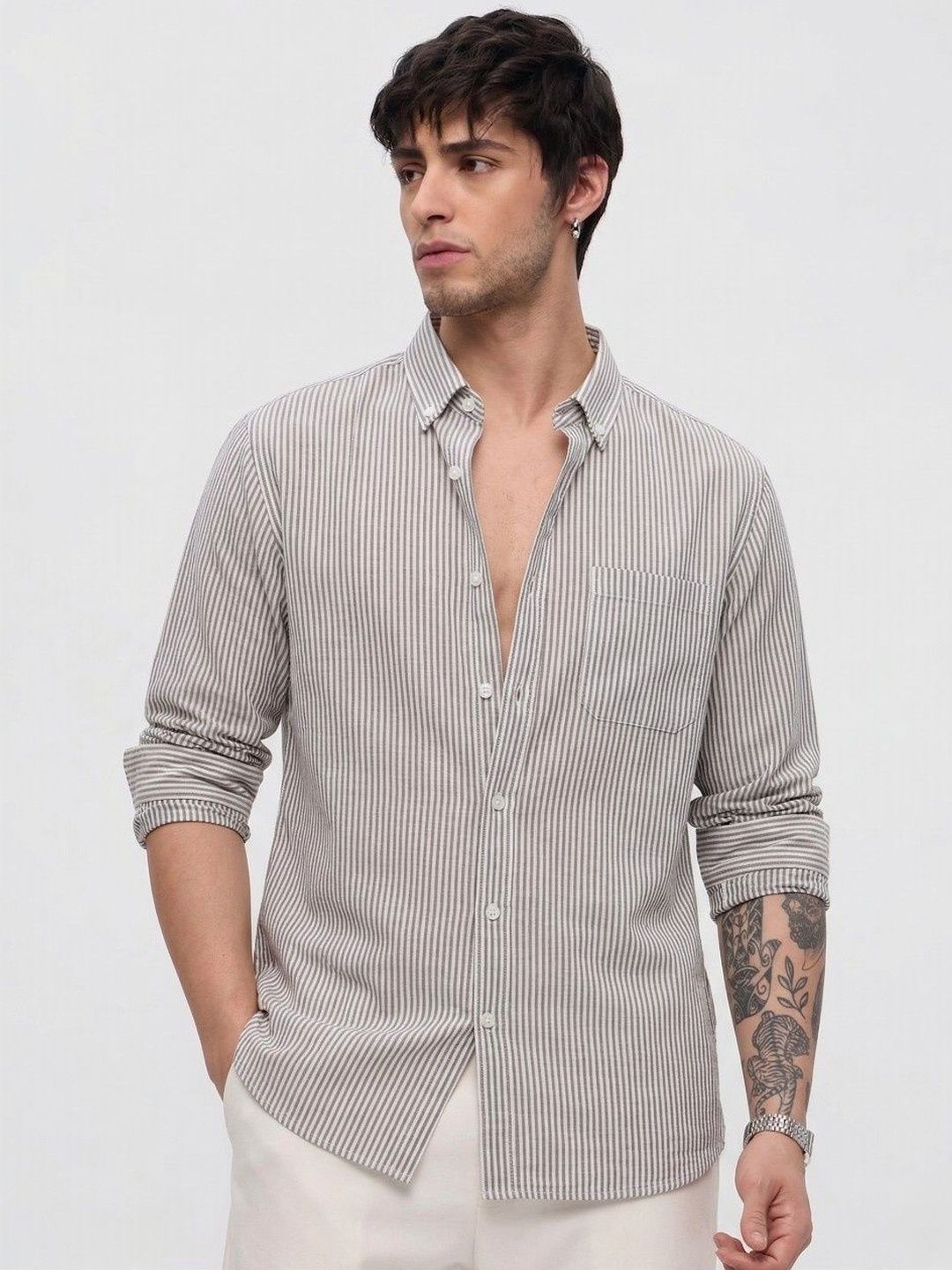 Sterling Striped Semi-Formal Men's Shirt - Multiple Colors Available
