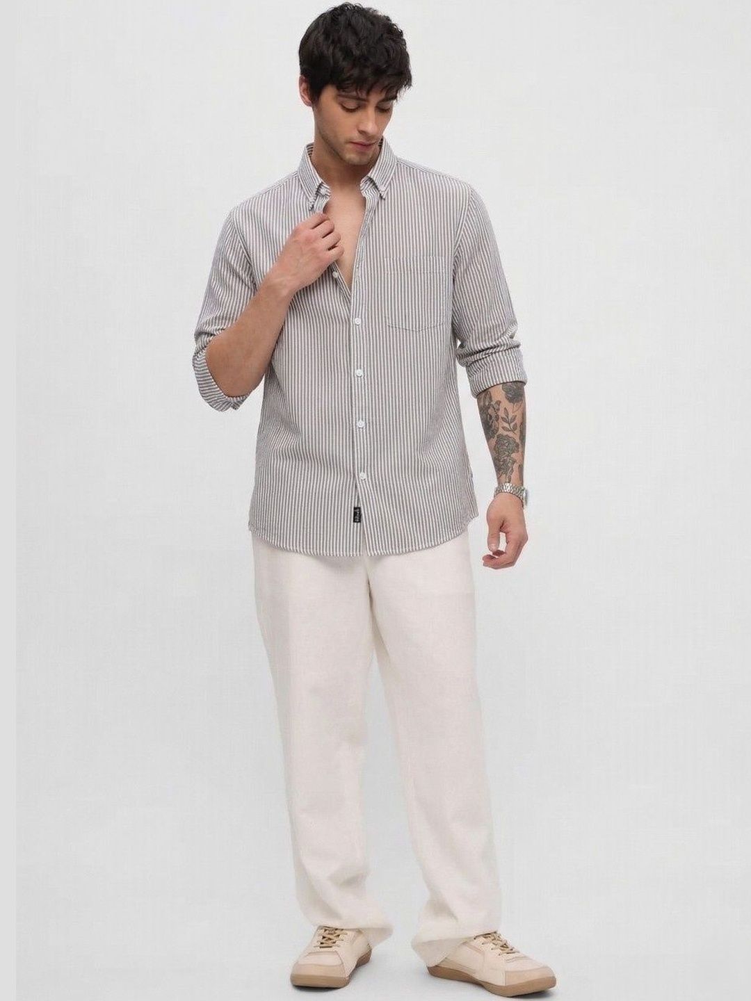 Sterling Striped Semi-Formal Men's Shirt - Multiple Colors Available