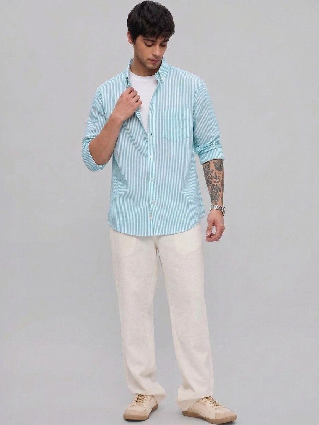Sterling Striped Semi-Formal Men's Shirt - Multiple Colors Available