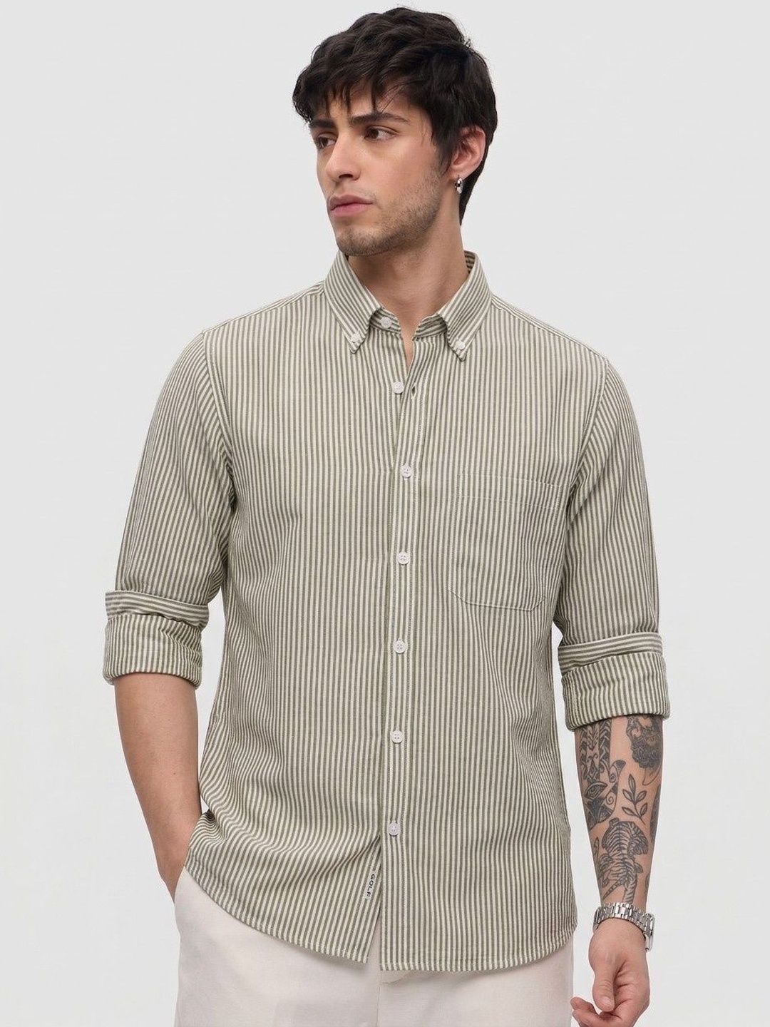 Sterling Striped Semi-Formal Men's Shirt - Multiple Colors Available