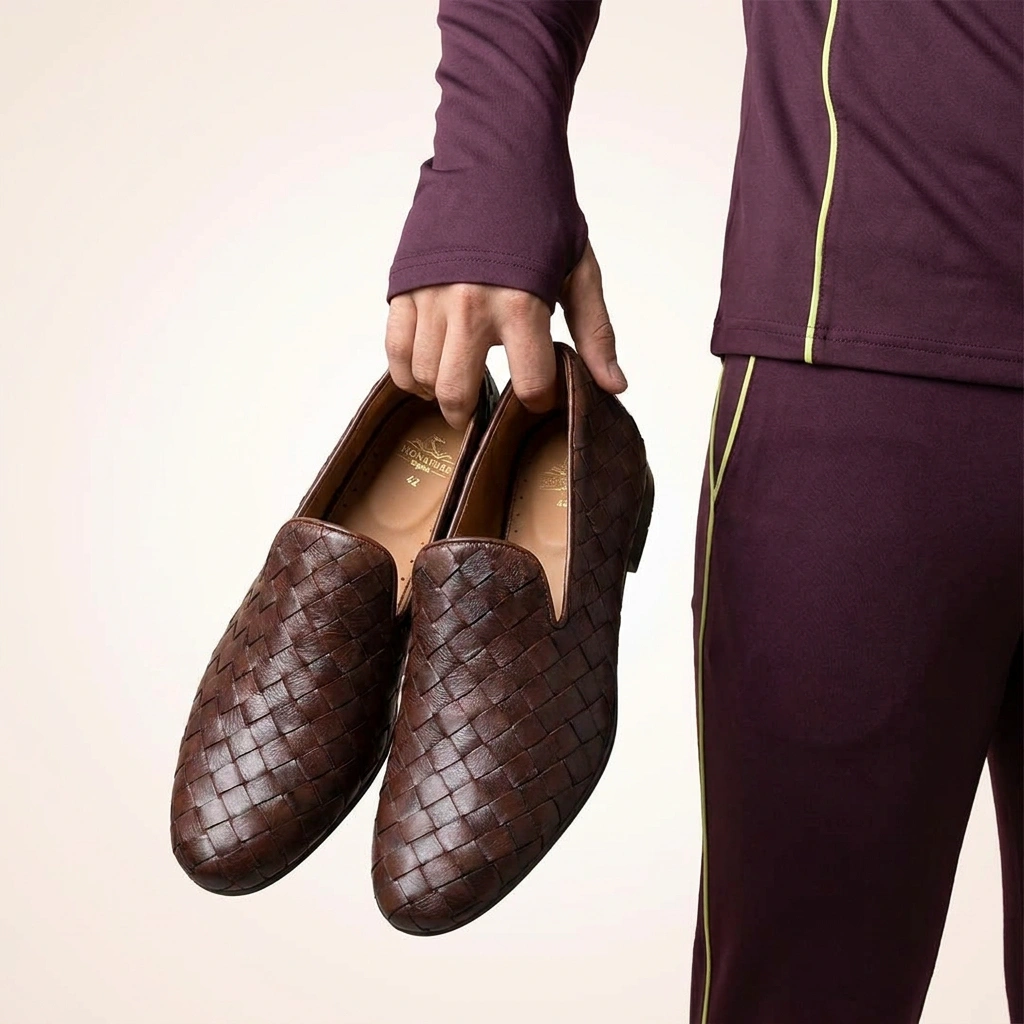 Ascot Textured Leather Slip-On Shoes - Multiple Colors Available