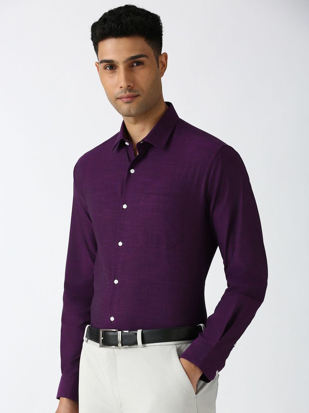 Peterio Cross Hatch Cotton Formal Men's Shirt - Multiple Colors Available