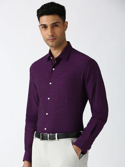 Peterio Cross Hatch Cotton Formal Men's Shirt - Multiple Colors Available