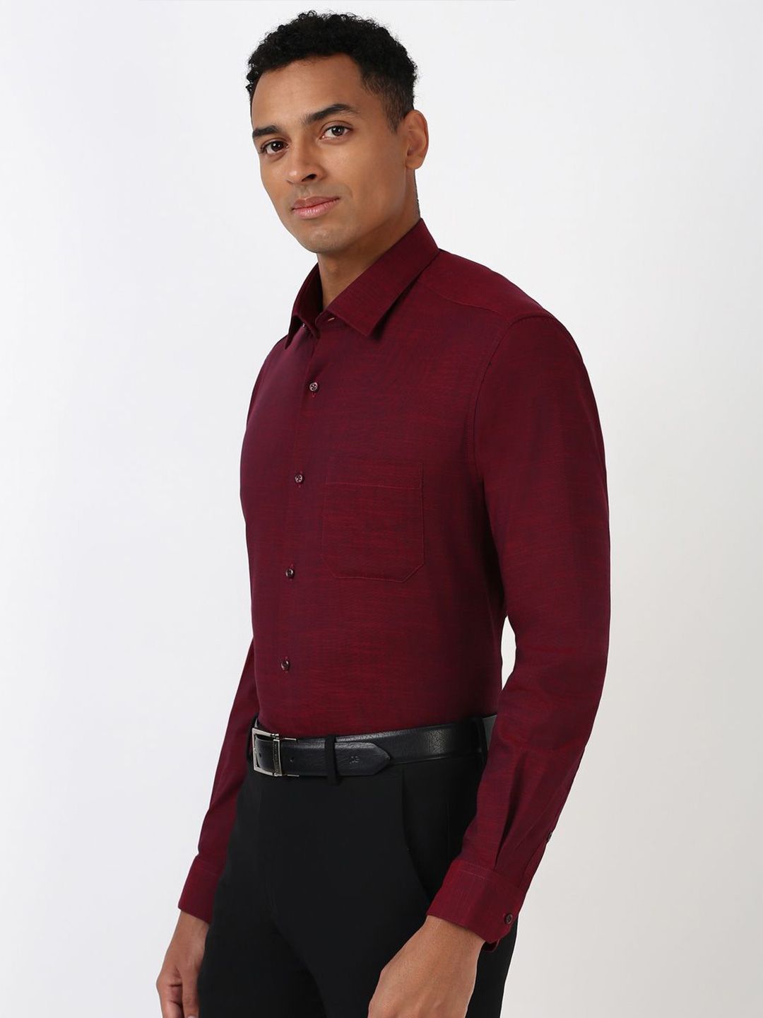 Peterio Cross Hatch Cotton Formal Men's Shirt - Multiple Colors Available