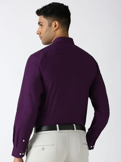 Peterio Cross Hatch Cotton Formal Men's Shirt - Multiple Colors Available