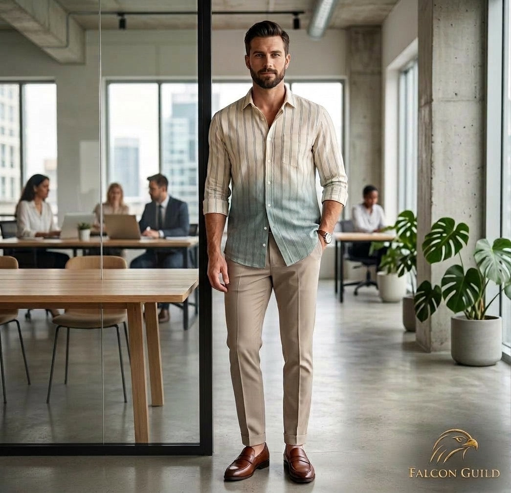 Falcon Guild-Men's Clothing-Shirts-Free Delivery-Formal-Casual-Holiday-Wedding-Solid-Printed-Striped-Cotton-Linen-Shirts-Apparel-Fashion-Accessories-Global International Shipping-USA-Canada