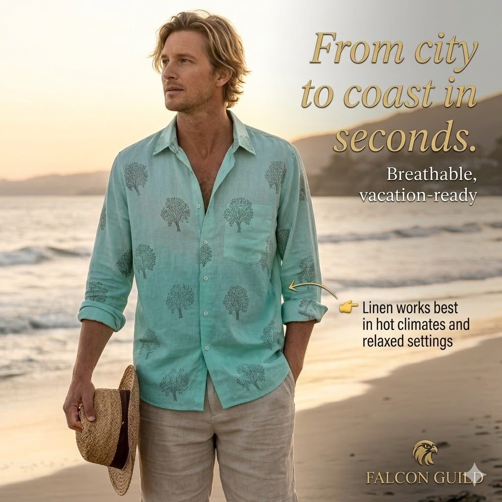 Falcon Guild-Men's Clothing-Shirts-Free Delivery-Formal-Casual-Holiday-Wedding-Solid-Printed-Striped-Cotton-Linen-Shirts-Apparel-Fashion-Accessories-Global International Shipping-USA-Canada