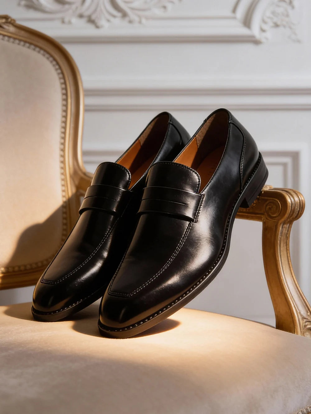 Monarch Leather Handcrafted Dual Tone Slip-On Shoes - Multiple Colors Available