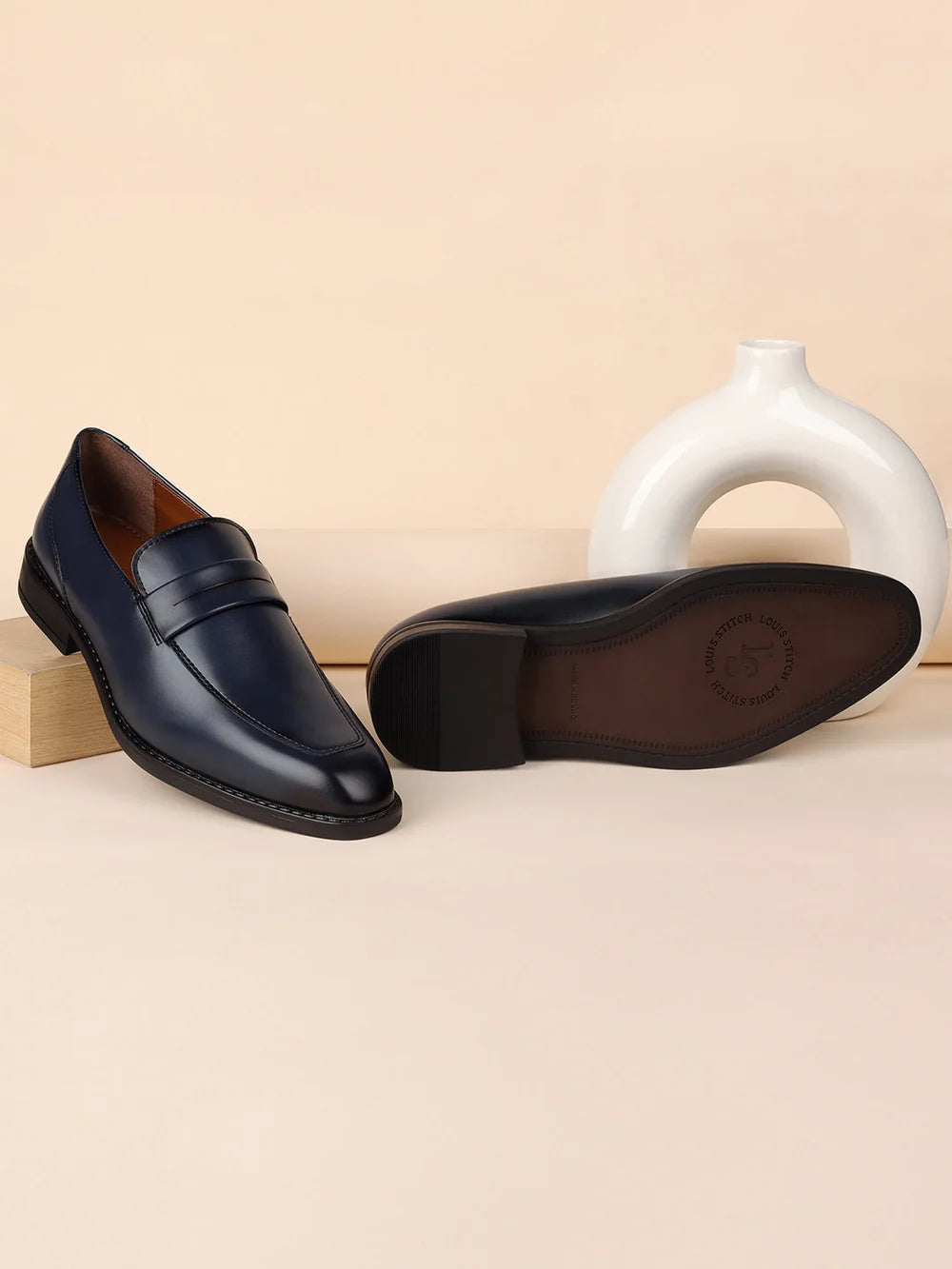Monarch Leather Handcrafted Dual Tone Slip-On Shoes - Multiple Colors Available