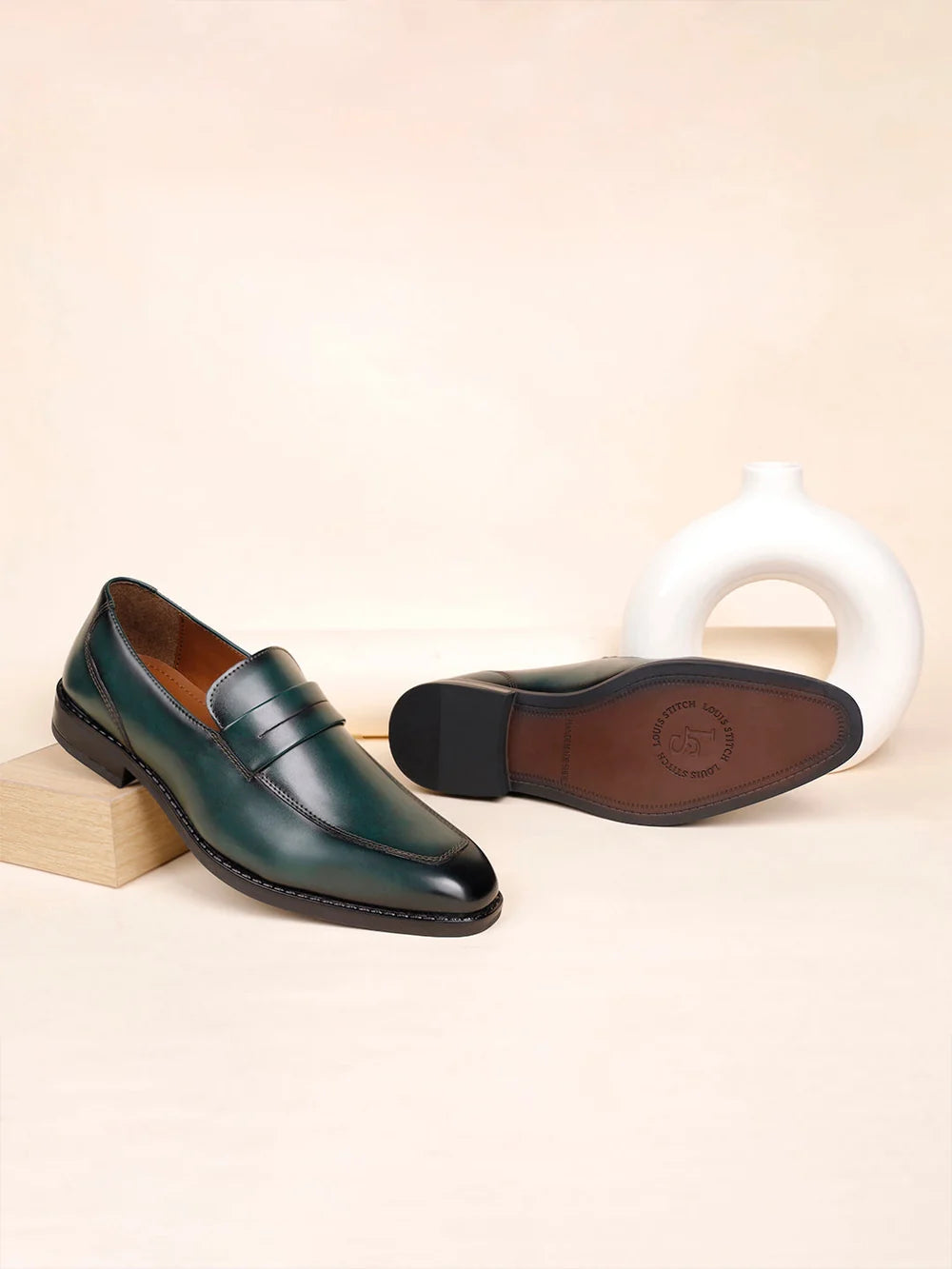 Monarch Leather Handcrafted Dual Tone Slip-On Shoes - Multiple Colors Available