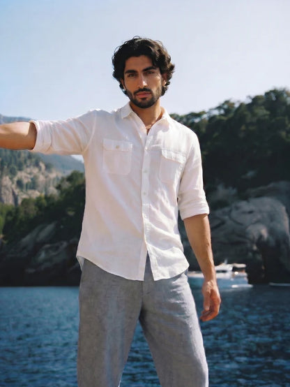 Falcon Guild-Men's Clothing-Shirts-Free Delivery-Formal-Casual-Holiday-Wedding-Solid-Printed-Striped-Cotton-Linen-Shirts-Apparel-Fashion-Accessories-Global International Shipping-USA-Canada
