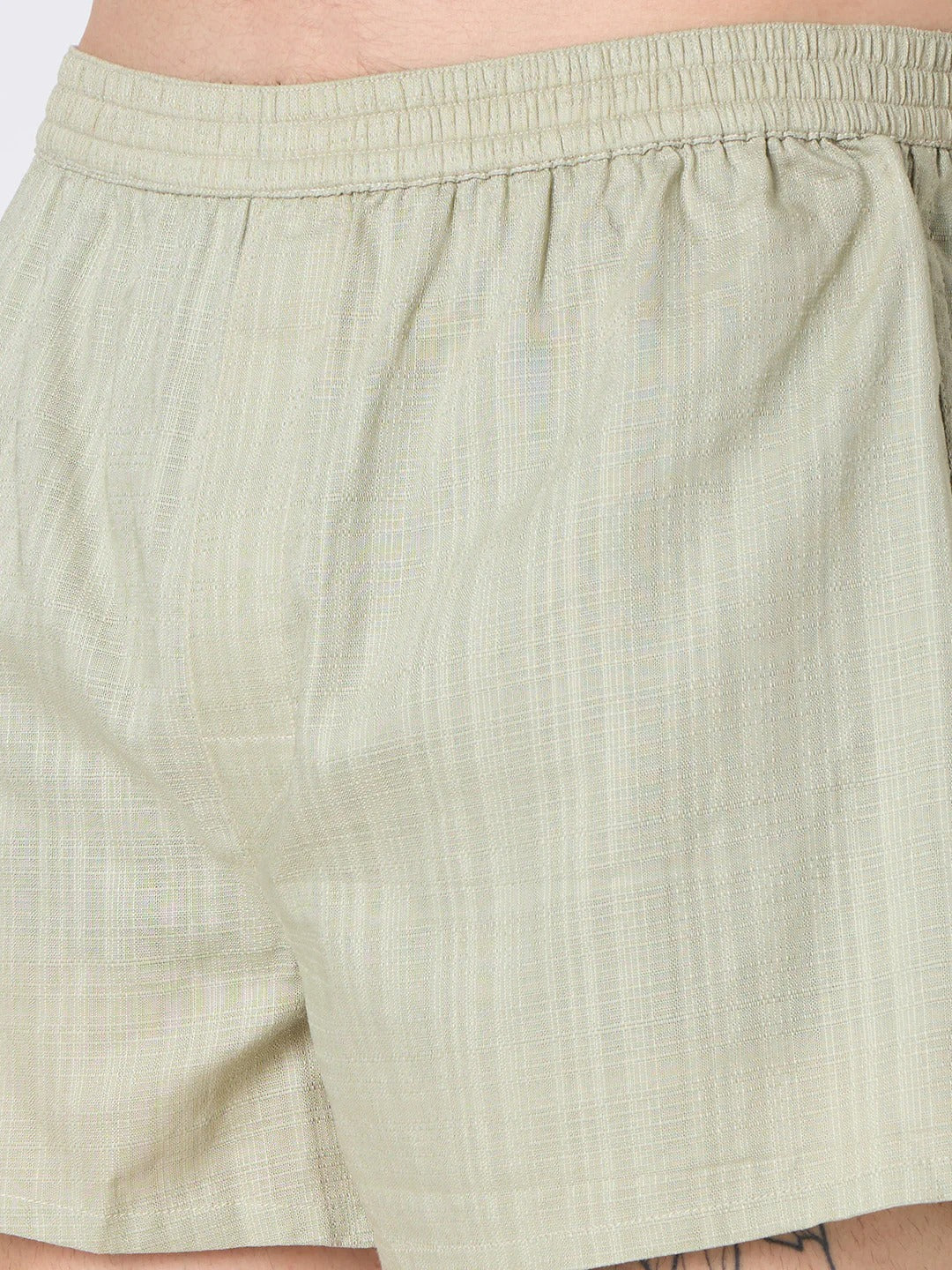 Jiggle 2 Pc Elasticated Cotton Men's Boxer Shorts - Blue & Green
