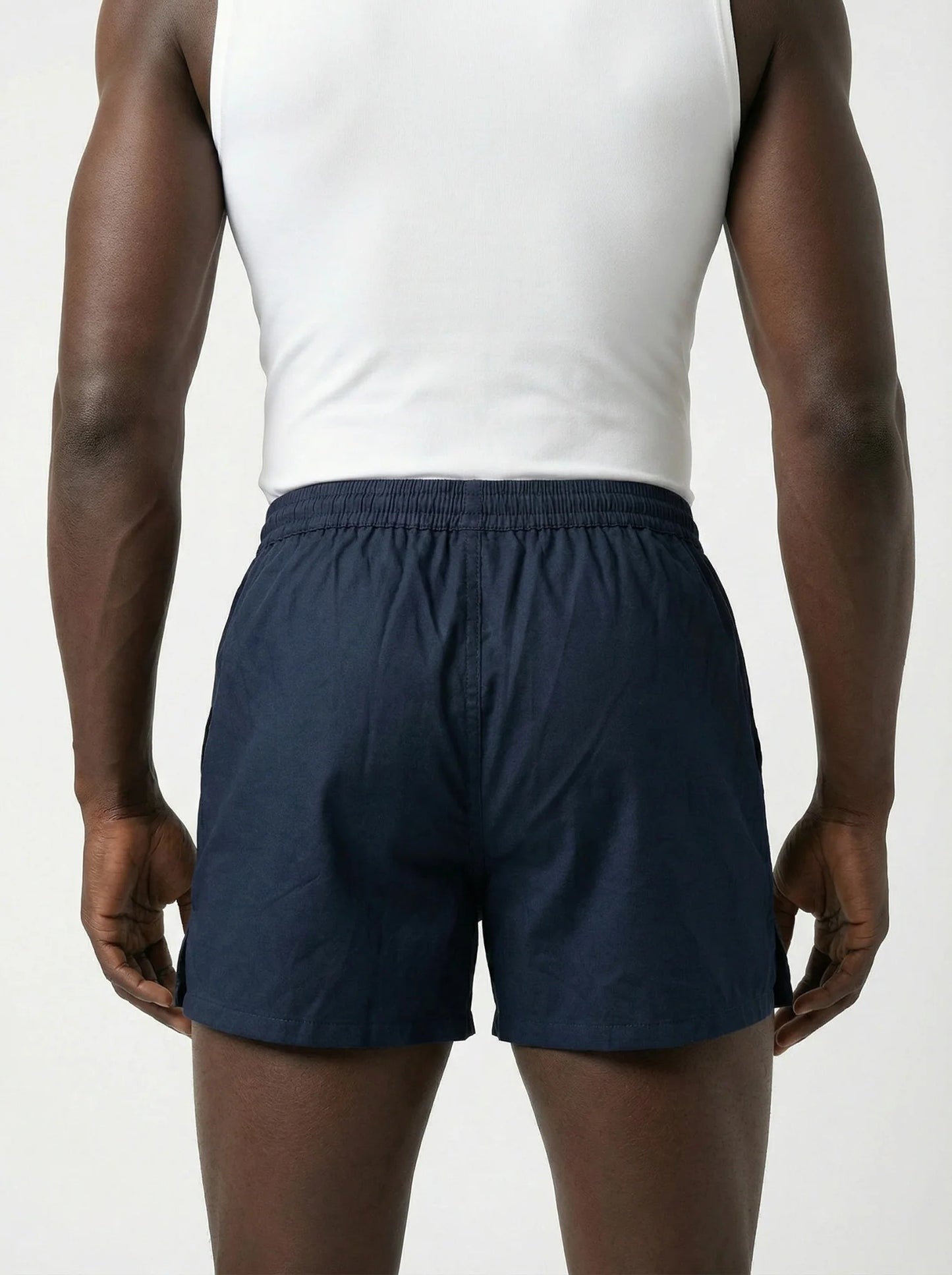 Cheeky 2 Pc Elasticated Cotton Men's Boxer Shorts - Green & Navy