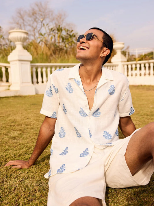 Corsica Cotton Modern Embroidered Shirt - Multiple Colors Available